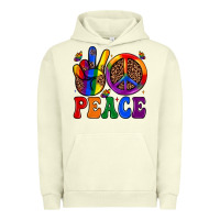 Pigment Pistachio peace Urban Hoodie - JahusDesignShop