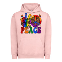 Pigment Salmon peace Urban Hoodie - JahusDesignShop
