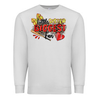 Dove Grey little sister biggest fan softball Premium Sweatshirt - Zillion Design Studio