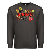 Smoke little sister biggest fan softball Premium Sweatshirt - Zillion Design Studio