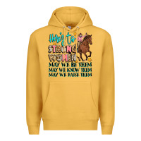 Mustard heres to strong women Premium Hoodie - Artiststas