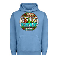 Pigment Pebble Blue Christmas feliz navidad Urban Hoodie - Artiststas