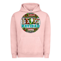 Pigment Salmon Christmas feliz navidad Urban Hoodie - Artiststas