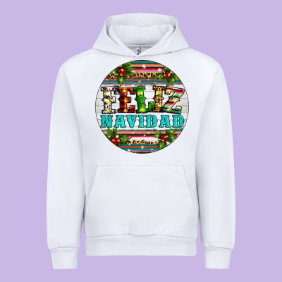 Christmas Feliz Navidad Urban Hoodie Designed By Artiststas