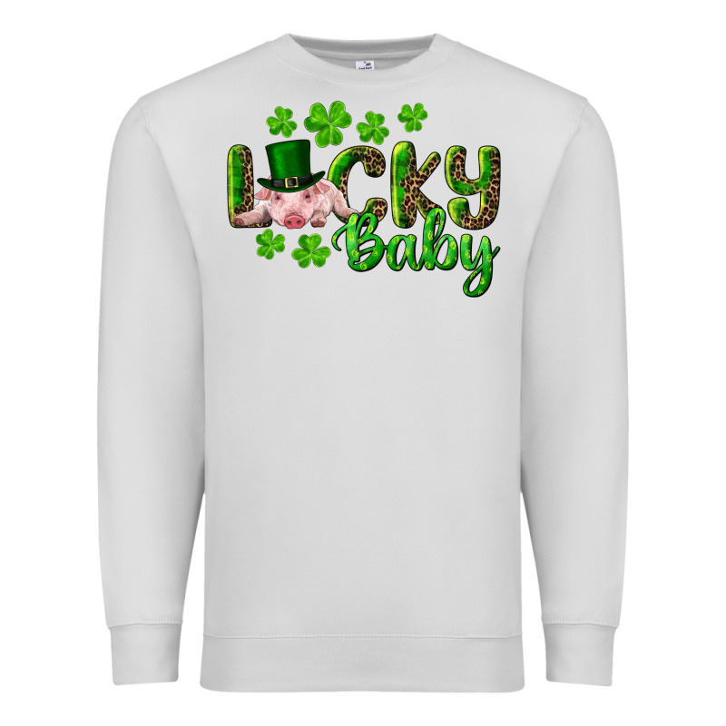 Lucky Baby With Pig Premium Sweatshirt by RanaPortraitStore | Teevron
