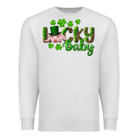 Oatmeal Heather Lucky Baby With Pig Premium Sweatshirt - RanaPortraitStore
