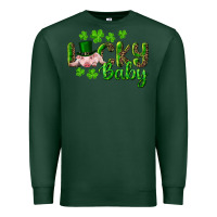 Sports Green Lucky Baby With Pig Premium Sweatshirt - RanaPortraitStore