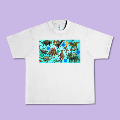 Dinosaurs Sippy Cup Urban Heavy Tee Designed By Artiststas