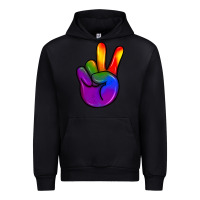 Black pride peace hand Urban Hoodie - JahusDesignShop