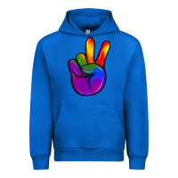 Cobalt pride peace hand Urban Hoodie - JahusDesignShop