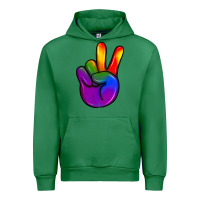 Emerald pride peace hand Urban Hoodie - JahusDesignShop