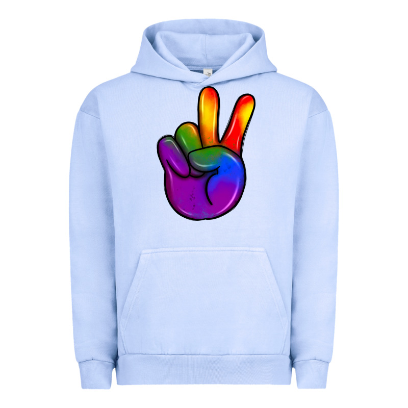 Pride Peace Hand Urban Hoodie by JahusDesignShop | Teevron