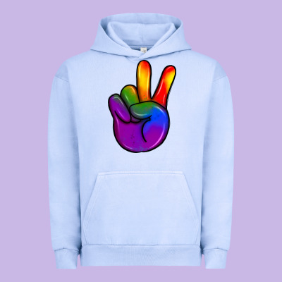 Pride Peace Hand Urban Hoodie Designed By Jahusdesignshop