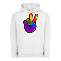 Pigment Lunar Rock pride peace hand Urban Hoodie - JahusDesignShop