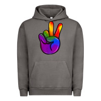 Pigment Tornado pride peace hand Urban Hoodie - JahusDesignShop