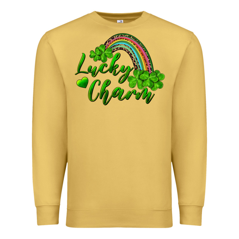 Lucky Charm Rainbow And Shamrocks Premium Sweatshirt by RanaPortraitStore | Teevron