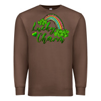 Chestnut Lucky charm rainbow and shamrocks Premium Sweatshirt - RanaPortraitStore