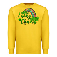 Lemon Lucky charm rainbow and shamrocks Premium Sweatshirt - RanaPortraitStore
