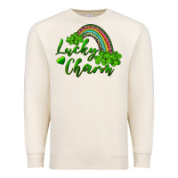 Sandshell Lucky charm rainbow and shamrocks Premium Sweatshirt - RanaPortraitStore