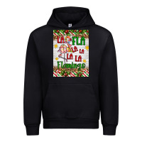Black christmas fla la la la la la flamingo air freshener Urban Hoodie - Artiststas