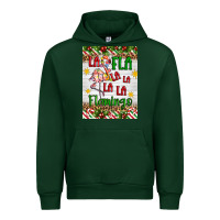 Forest Green christmas fla la la la la la flamingo air freshener Urban Hoodie - Artiststas
