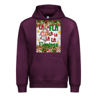 Mauve Wine christmas fla la la la la la flamingo air freshener Urban Hoodie - Artiststas