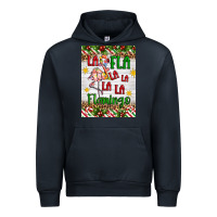Navy christmas fla la la la la la flamingo air freshener Urban Hoodie - Artiststas