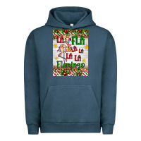 Pigment Midnight Navy christmas fla la la la la la flamingo air freshener Urban Hoodie - Artiststas