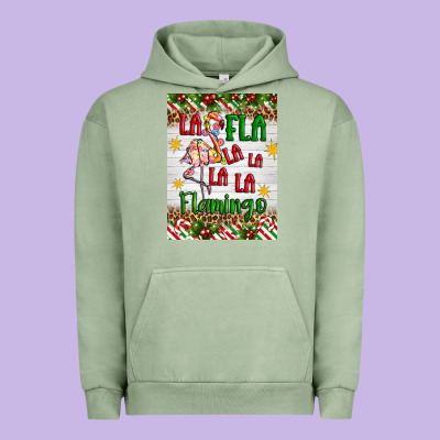 Christmas Fla La La La La La Flamingo Air Freshener Urban Hoodie Designed By Artiststas