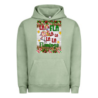 Pigment Oil Green christmas fla la la la la la flamingo air freshener Urban Hoodie - Artiststas