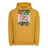 Pigment Peanut Butter christmas fla la la la la la flamingo air freshener Urban Hoodie - Artiststas