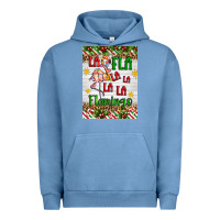 Pigment Pebble Blue christmas fla la la la la la flamingo air freshener Urban Hoodie - Artiststas