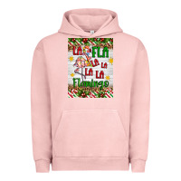 Pigment Salmon christmas fla la la la la la flamingo air freshener Urban Hoodie - Artiststas