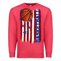 Cardinal basketball american flag Premium Sweatshirt - texasbilliewilder