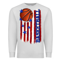Dove Grey basketball american flag Premium Sweatshirt - texasbilliewilder