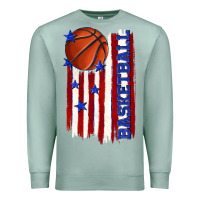 Seafoam basketball american flag Premium Sweatshirt - texasbilliewilder