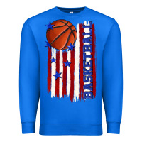 Basketball American Flag Premium Sweatshirt | Teevron