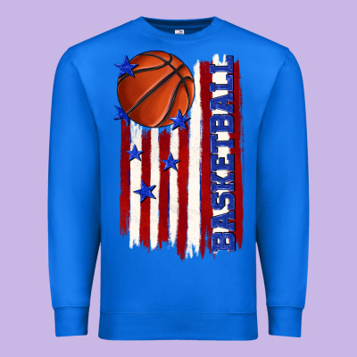 Premium Sweatshirt basketball american flag