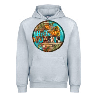 Heather Grey hello pumpkin earrings Urban Hoodie - BundleAndBundleShop
