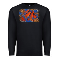 Black basketball background Premium Sweatshirt - texasbilliewilder