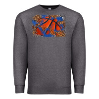 Charcoal Heather basketball background Premium Sweatshirt - texasbilliewilder