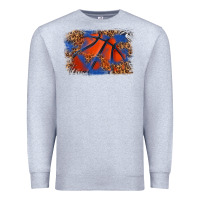 Heather Grey basketball background Premium Sweatshirt - texasbilliewilder