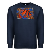 Navy basketball background Premium Sweatshirt - texasbilliewilder