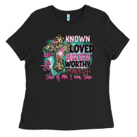 Black she is loved Ladies Tee - BarkalooDesign