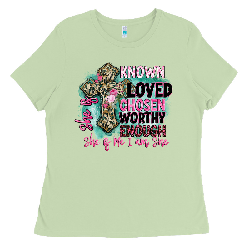 She Is Loved Ladies Tee by BarkalooDesign | Teevron