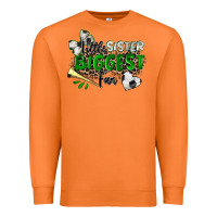 Carrot little sister biggest fan soccer Premium Sweatshirt - Zillion Design Studio