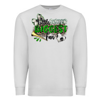 Dove Grey little sister biggest fan soccer Premium Sweatshirt - Zillion Design Studio