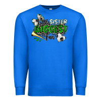 True Royal little sister biggest fan soccer Premium Sweatshirt - Zillion Design Studio
