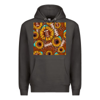 Smoke football leopard sunflower seamless pattern Premium Hoodie - JahusDesignShop