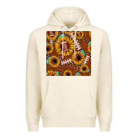 Tofu football leopard sunflower seamless pattern Premium Hoodie - JahusDesignShop